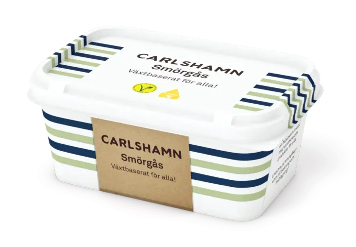 Carlshamn Smörgås, ett mjölkfritt smör som passar perfekt att baka med. Växtbaserat för alla!