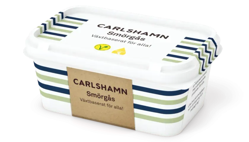 Carlshamn Smörgås, ett mjölkfritt smör som passar perfekt att baka med. Växtbaserat för alla!