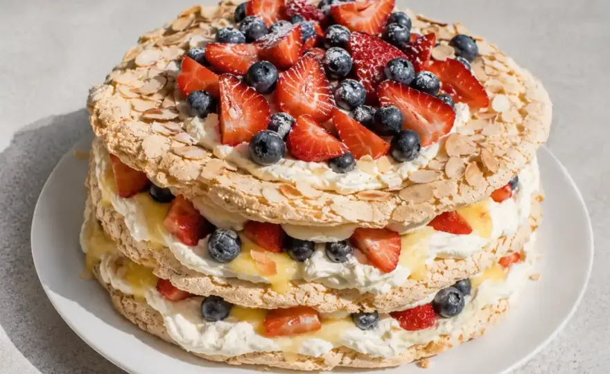 Pinocchiotårta med lemon curd - Recept för en frisk klassiker