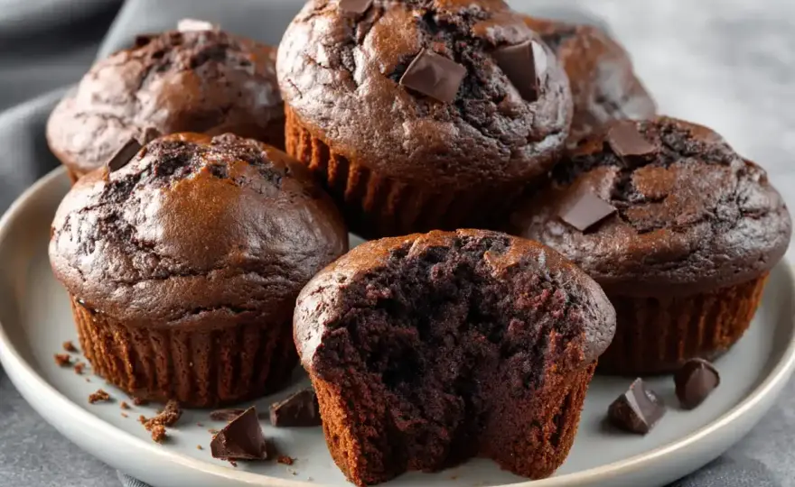 Mjuka chocolate chip muffins - Baka höga och saftiga!
