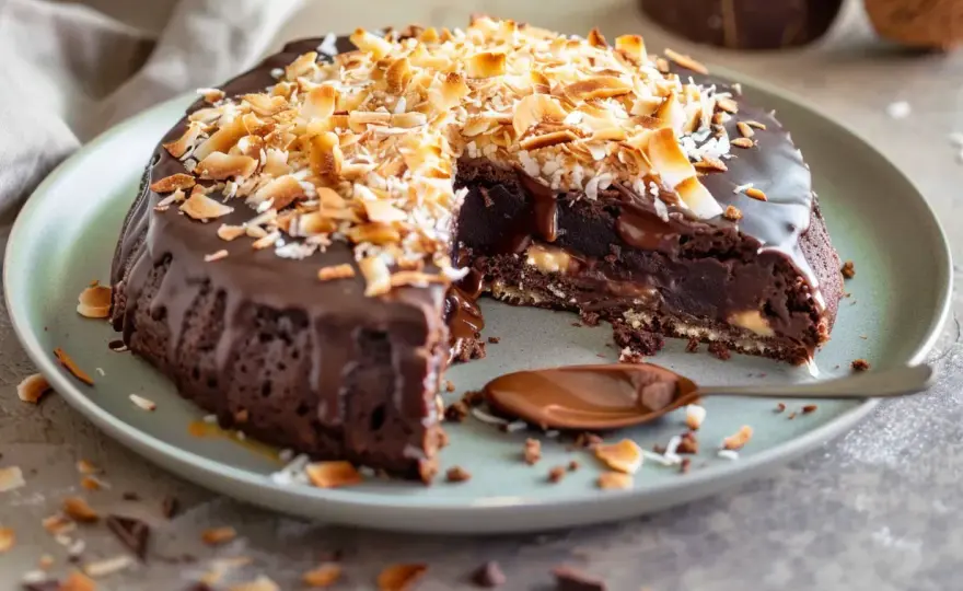Brownie med kokostosca - Baka perfekt kladdig & seg kaka