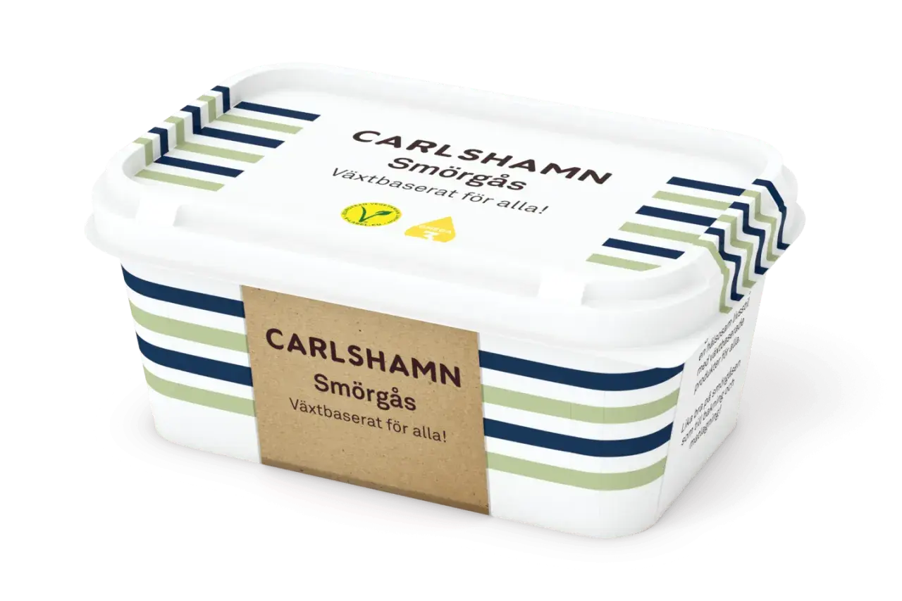 Carlshamn Smörgås, ett mjölkfritt smör som passar perfekt att baka med. Växtbaserat för alla!